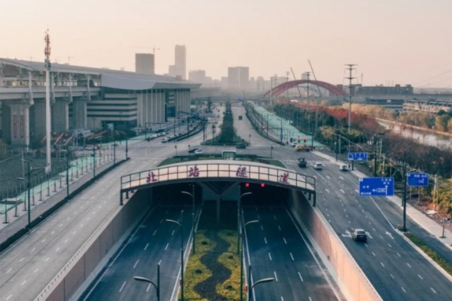 西咸新区秦汉新城兰池大道道路照明工程